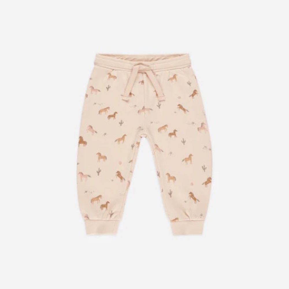 RYLEE AND CRU Horses Jogger Pant Pink Size 4-5